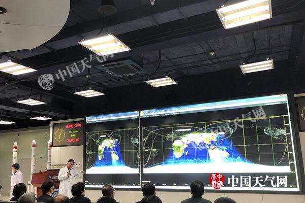 风云三号D星成功接收第一幅图