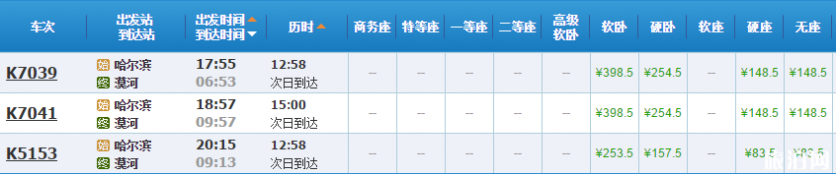 如何到达漠河 漠河交通攻略
