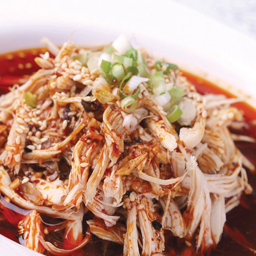 美味的鸡丝菌汤