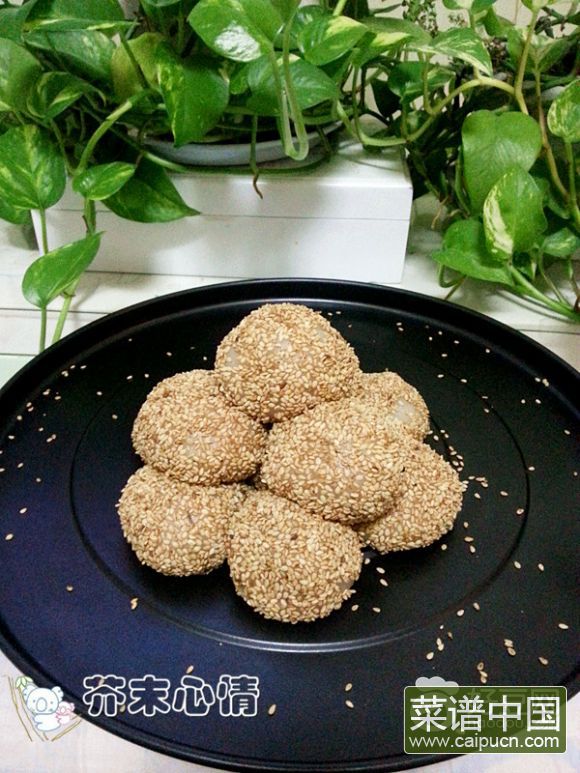 芝麻团子（非油炸）