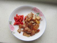 豇豆炒腊肉的做法步骤4