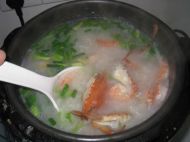 鲜甜虾蟹粥的做法步骤7