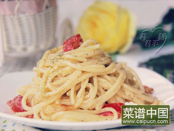 大蒜奶油意大利面