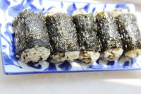 榄菜肉松饭团的做法步骤6