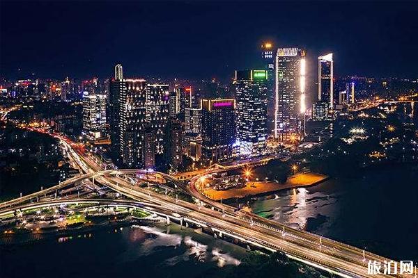 2019福州城区夜景亮灯时间+海峡金融商务区灯光秀时间