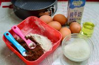 【手工美食】鲜果可可裸蛋糕的做法步骤1