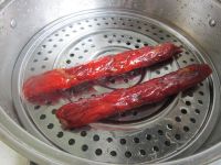 扁豆炒腊肠的做法步骤2