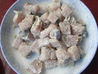 茄子黑鱼丁的做法步骤5