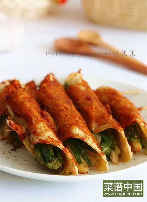 香烤豆皮蔬菜串