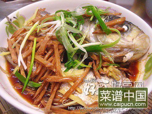 头菜蒸仙骨鱼