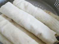 豌豆玉米熏干豆腐卷的做法步骤5