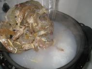 鲜甜虾蟹粥的做法步骤5