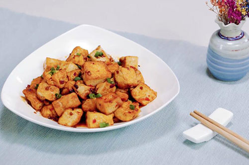 炒豆腐丁的做法 炒豆腐丁怎么做好吃