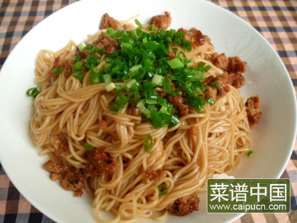 肉末葱油拌面