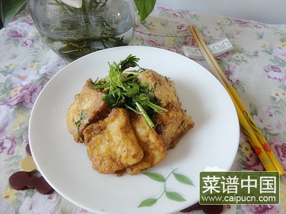 麻酱香菜塌豆腐