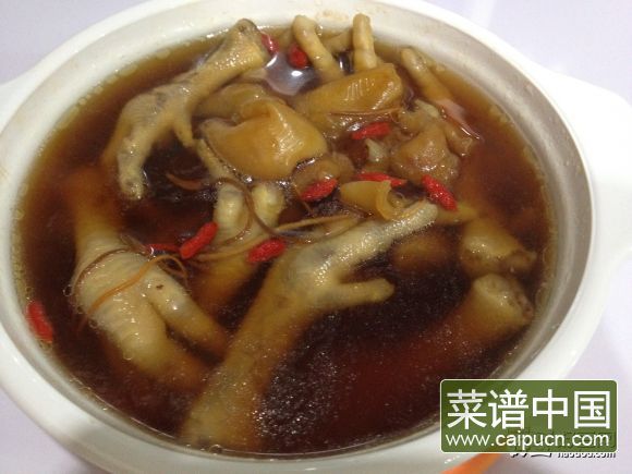 虫草花花胶鸡脚汤