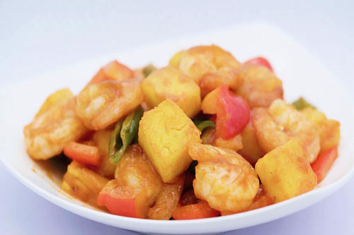 菠萝虾球的做法 家常菠萝虾球做法大全