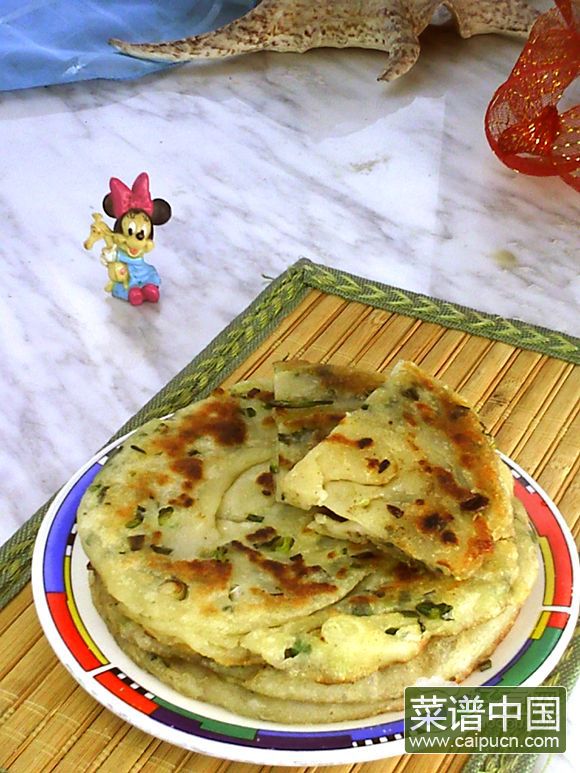 烫面椒盐葱香软饼