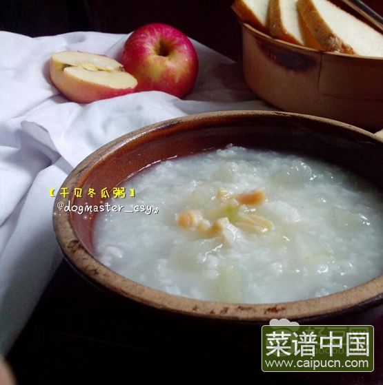 【手工美食】干贝冬瓜粥