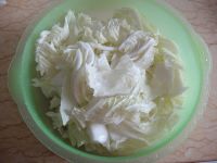 油面筋塞肉烩白菜的做法步骤3