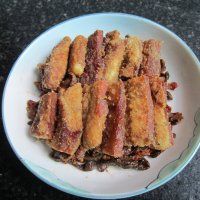 咸茄子蒸熏肉的做法步骤7
