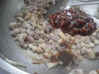 杏鲍菇炸酱面的做法步骤7