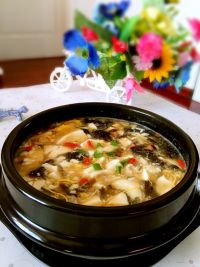 酸辣豆腐汤的做法步骤7