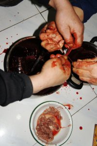 血肠的做法步骤3