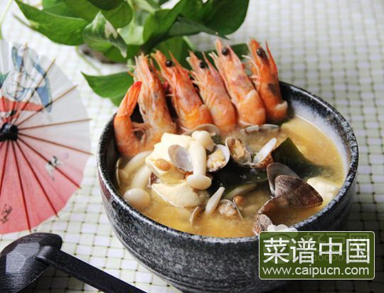 鲜虾味噌汤