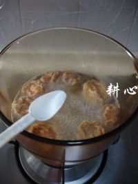 油面筋猪肝汤的做法步骤9