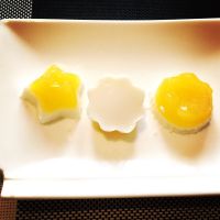 橙奶双色果冻的做法步骤6