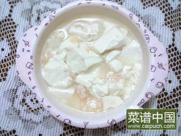 豆腐炖虾仁