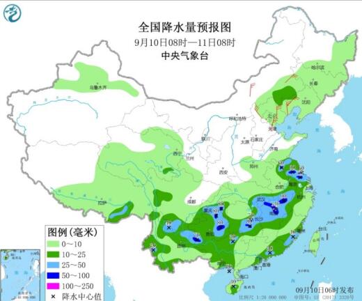 南方雨势增强以暴雨为主 另外东北多地气温跌至20℃