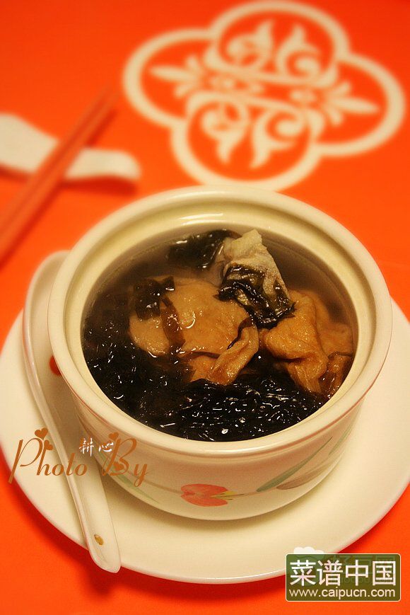 油面筋紫菜汤