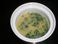 北极虾荠菜炖蛋的做法步骤10