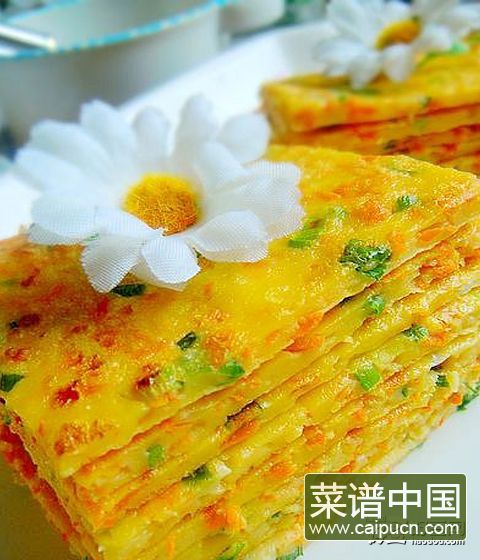 胡萝卜鸡蛋饼—健康早餐