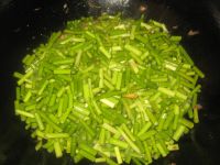 蒜苔肉丝炒饼的做法步骤7