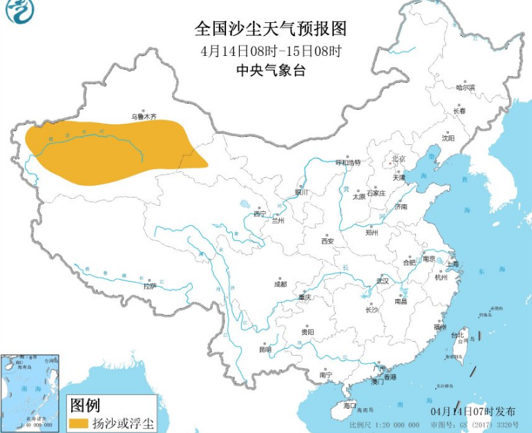 全国雾霾预报：西北多沙尘甘肃内蒙古局地有沙尘暴