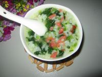 菠菜香肠白米粥的做法步骤9