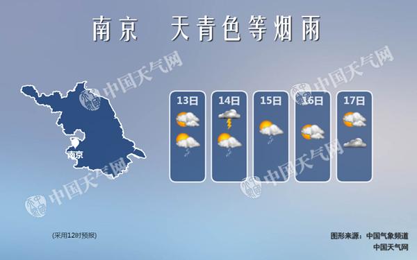 江苏本周先晴后雨 周三起全省将经历两轮降雨