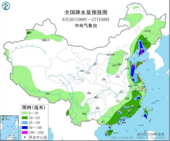 山东台风最新消息2020 台风“巴威”26日上午或将在山东半岛一带沿海登陆