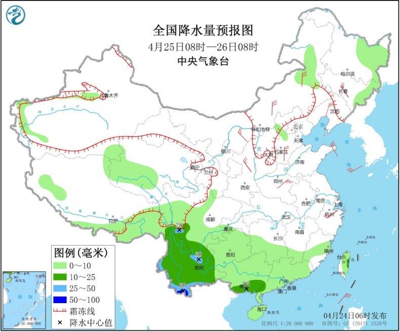 未来三天全国天气预报