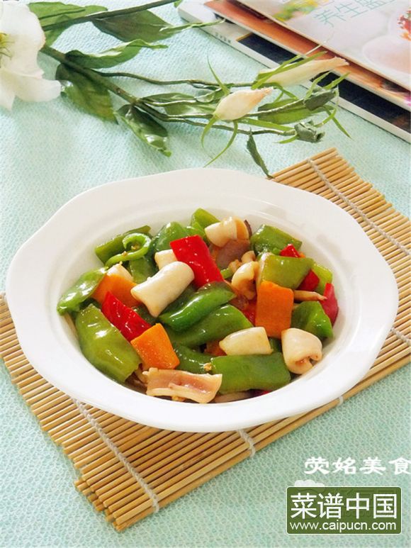 青椒炒鱿鱼
