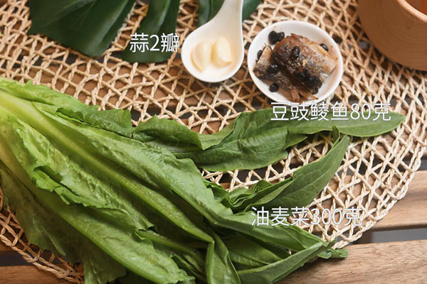 豆豉鲮鱼油麦菜的做法 豆豉鲮鱼油麦菜怎么做