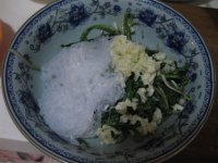 蒲公英拌粉丝的做法步骤10