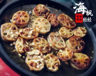 糖桂花酿肉馅藕夹的做法步骤9