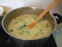 菠菜鸡丝粥的做法步骤9