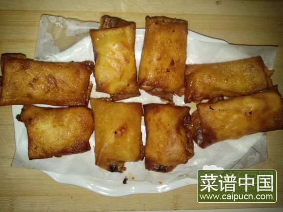牛奶馅春卷