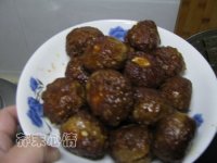 红烧鹌鹑蛋狮子头的做法步骤8