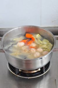 虾圆厚蛋汤的做法步骤7